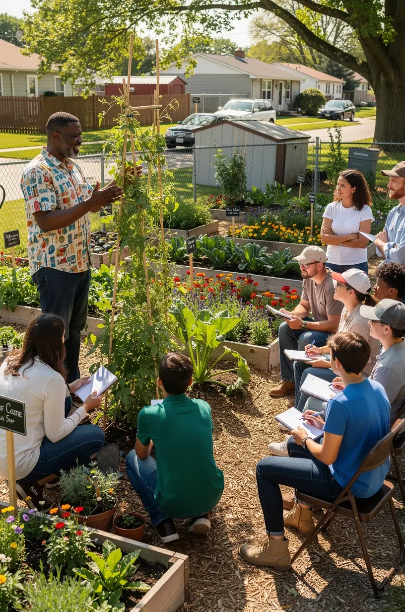 Pollinators enhancing small garden biodiversity and design